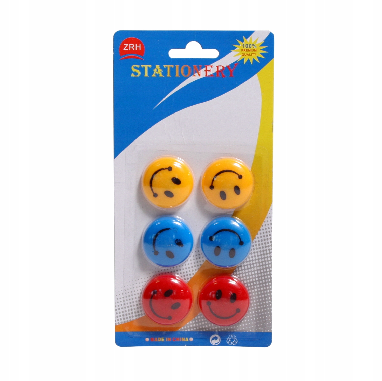 

Magnesy Na Lodówkę do tablic Buźki Emoji 6szt