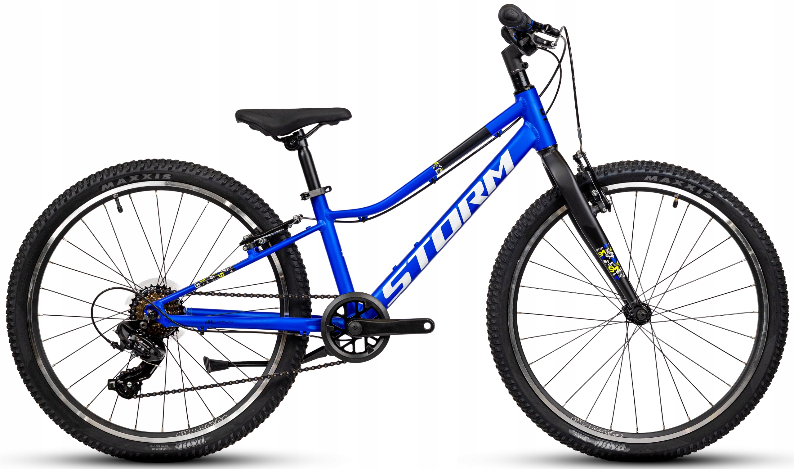 Rower Młodzieżowy 24 Storm Rocky Vbr rama 11 koło 24 niebieski 1x7 2026