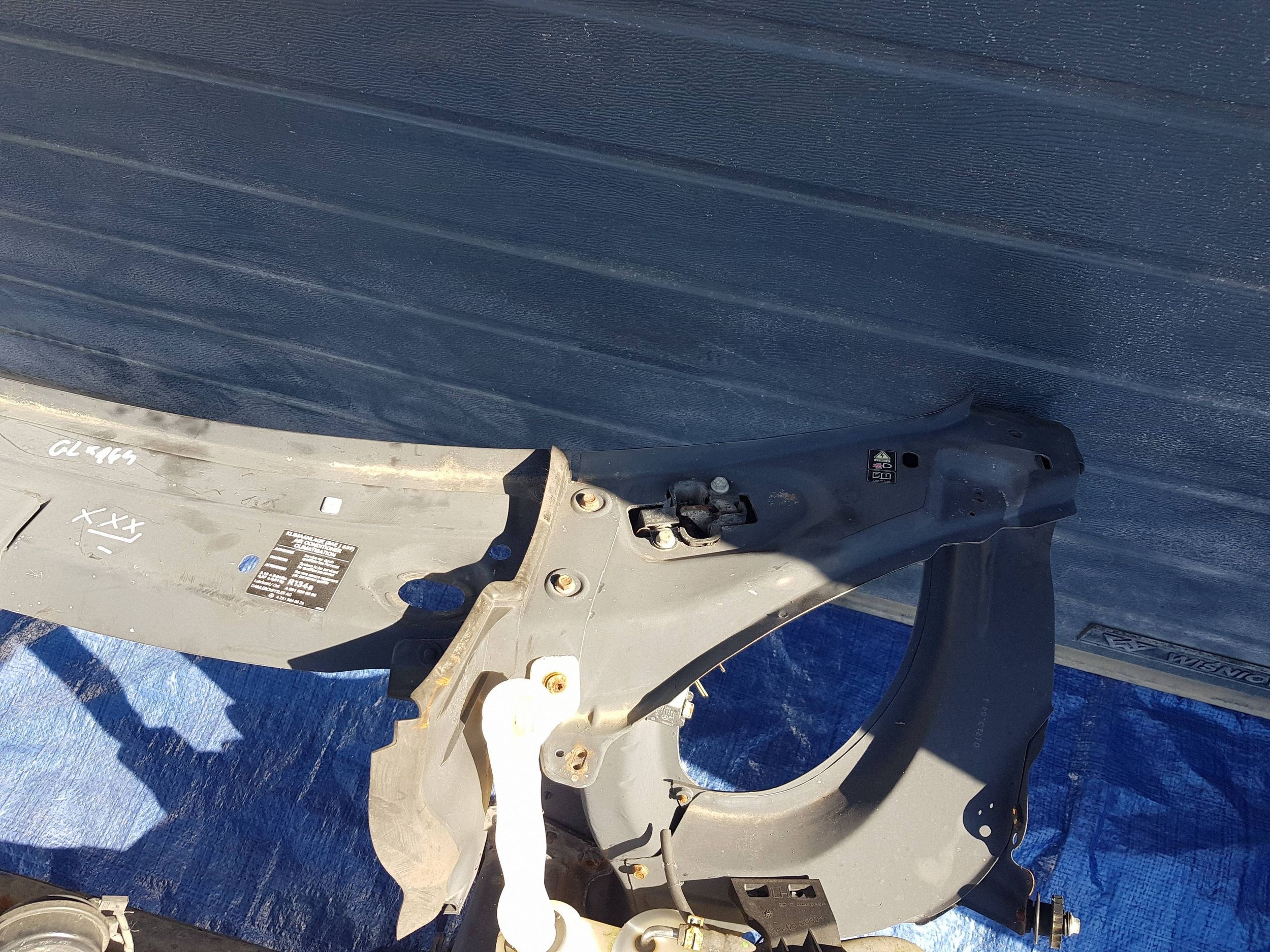 support panel for radiators sider pillar front Mercedes GL X164