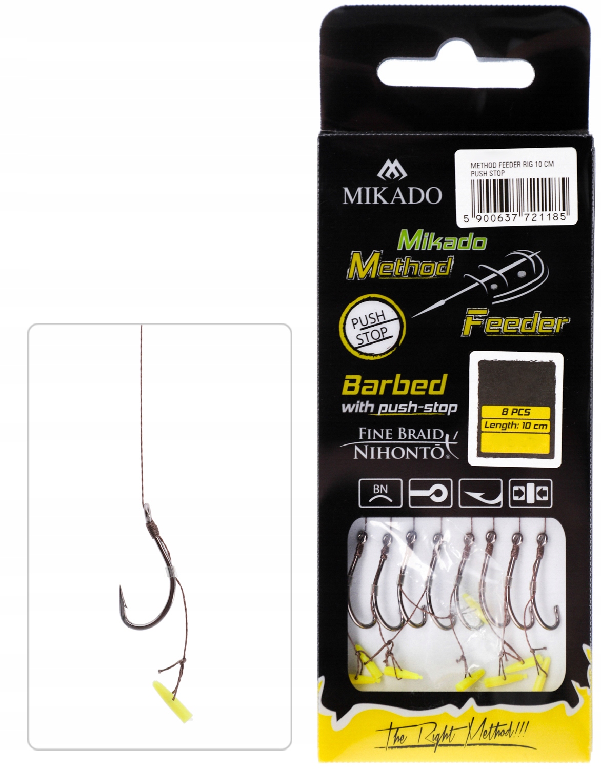 Haczyki plecionka Method Feeder MIKADO Stoper 6