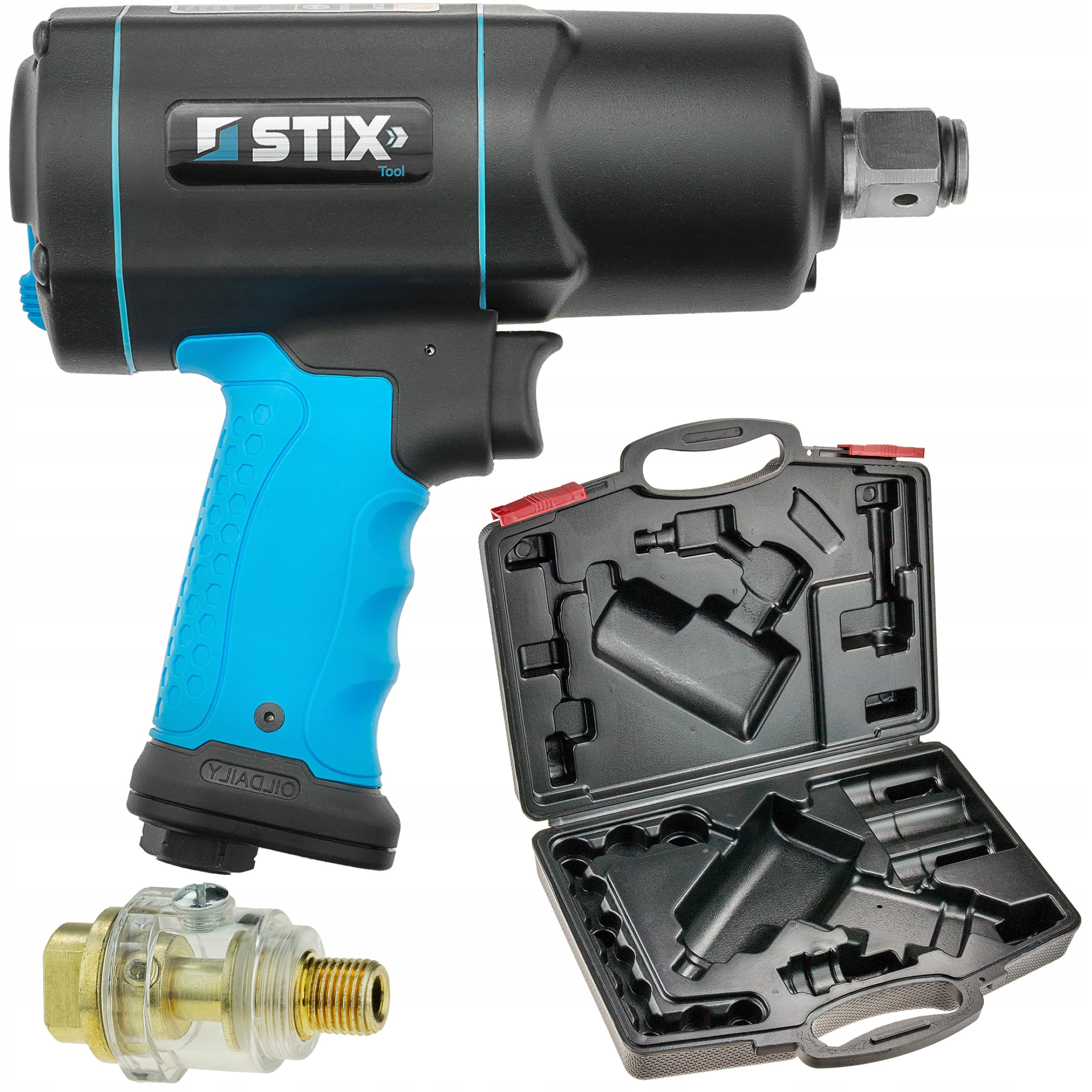 Pneumatický Rázový Utahovák 3/4 STT-22 2200 Nm S Naolejovačem A Kufrem Stix