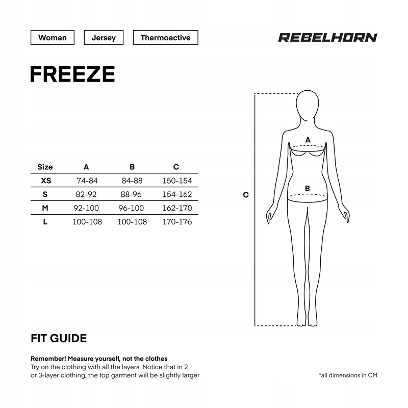 KOSZULKA TERMOAKTYWNA Z DŁUGIM RĘKAWEM REBELHORN FREEZE II LADY CAMO DM Producent Rebelhorn