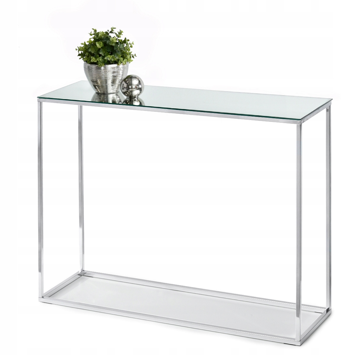 LUSTRZANA KONSOLA DO SALONU W STYLU GLAMOUR BALI CHROM POŁYSK BALT LUSTRO