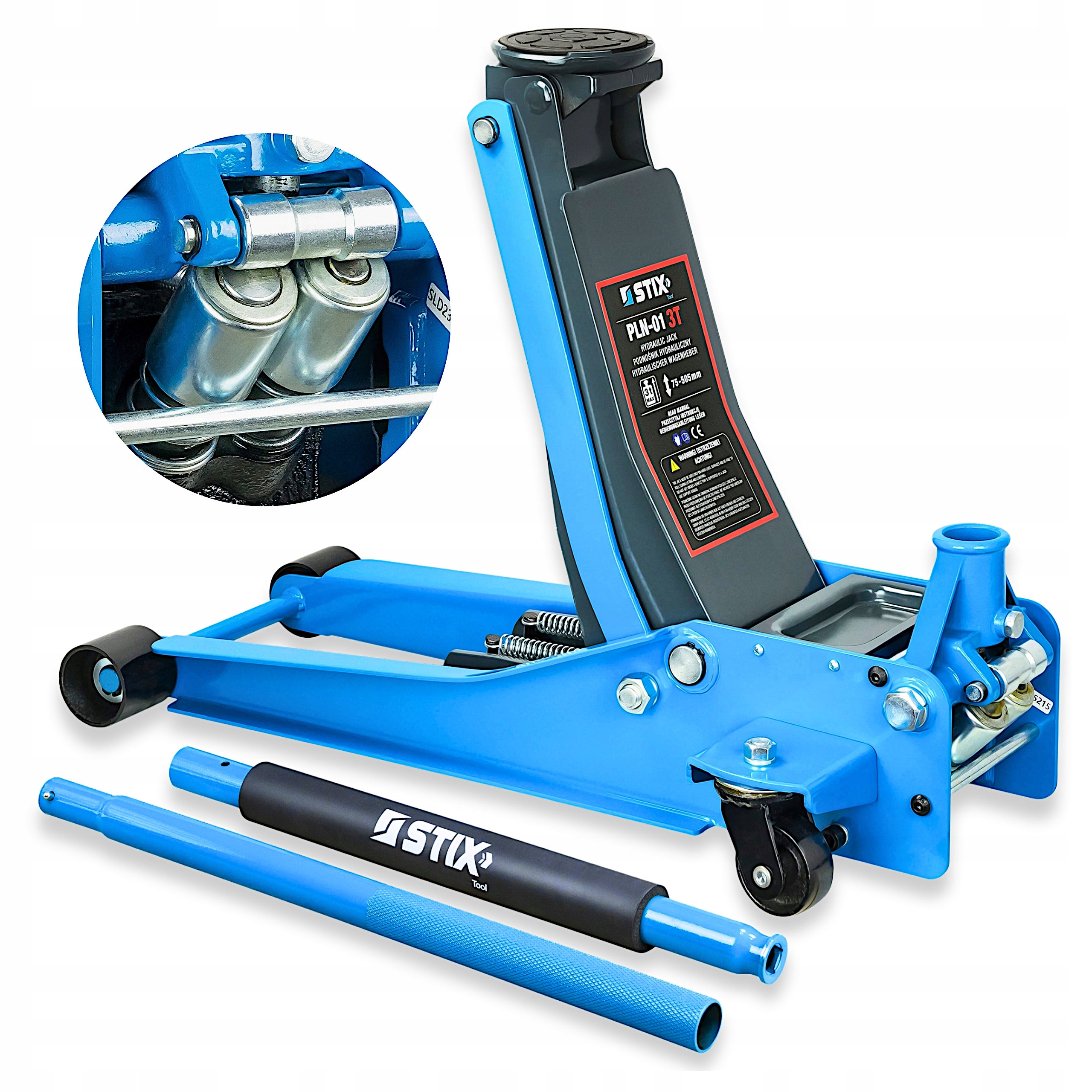 Automobilový Zdvihák Žaba Hydraulický 3 Tony Páka Bodový Guma Stix