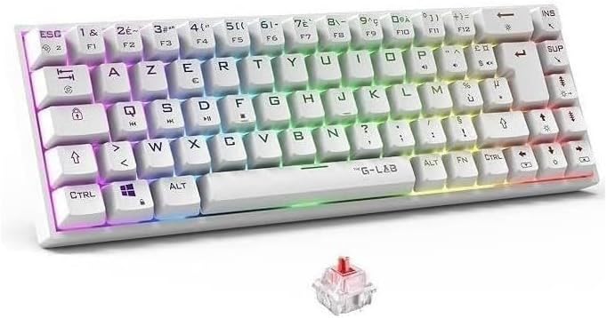 Led herní klávesnice drátová pro notebook, přizpůsobitelná