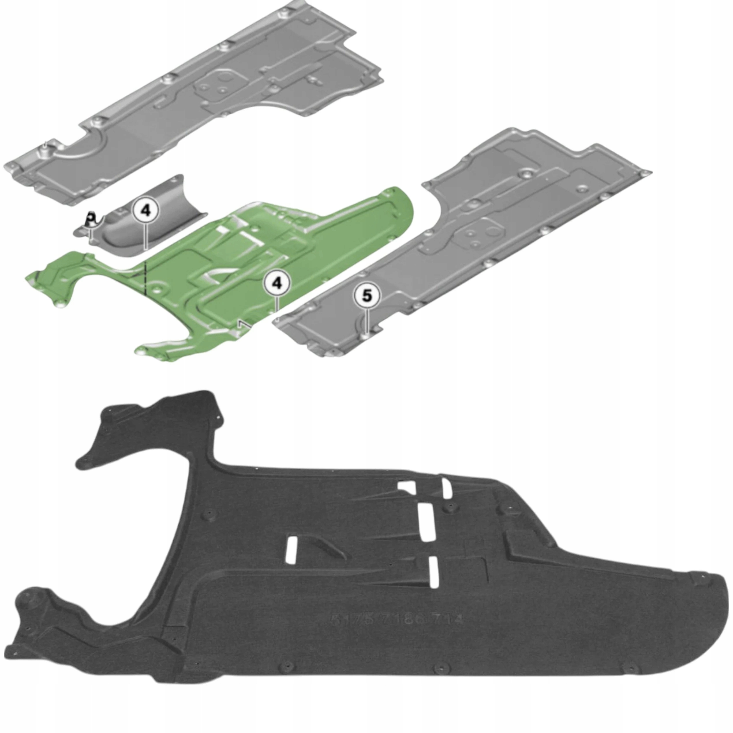 Bmw 5 F10 F11 5 F07 Gt 7 F01 F02 Kryt pod převodovku xdrive