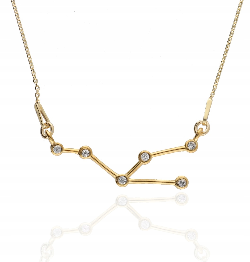 Zlatý náhrdelník znamení zvěrokruhu souhvězdí Býk celebrita stříbro 925 45 cm