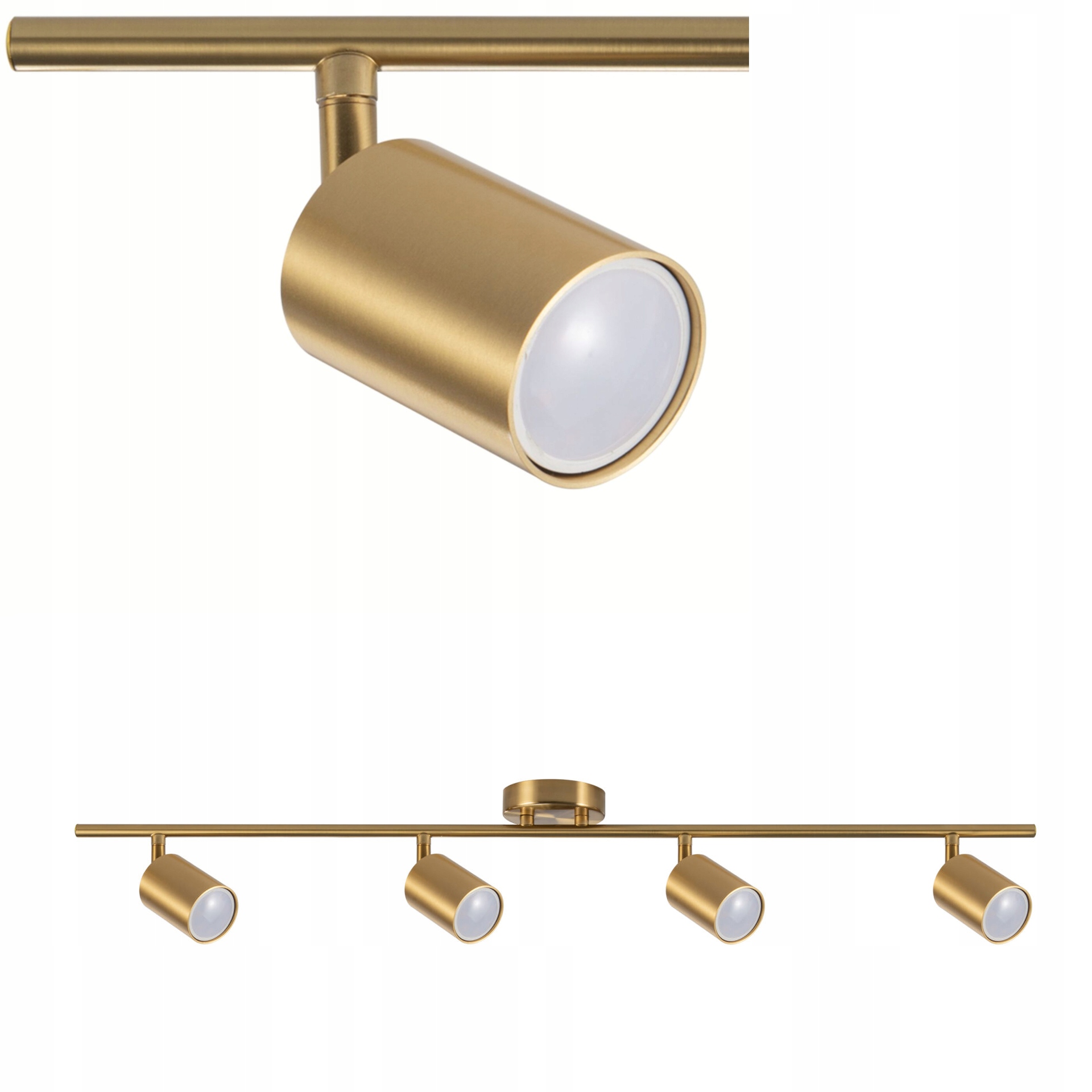 Lampa listwa ścienno sufitowa Goldi 4xGU10 90cm złota do salonu Goldlux