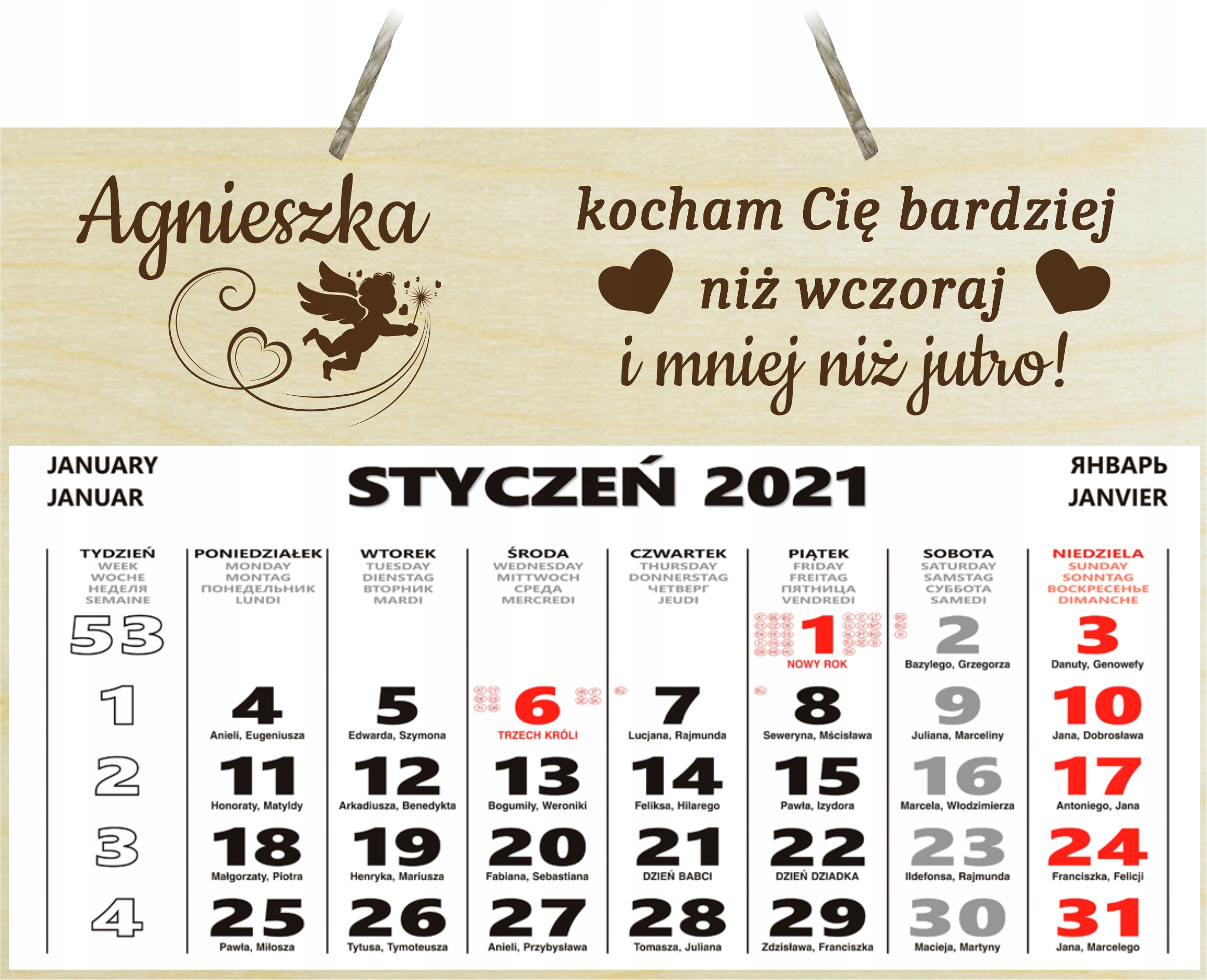 

Kalendarz 2021 Prezent Walentynki Dla Niej