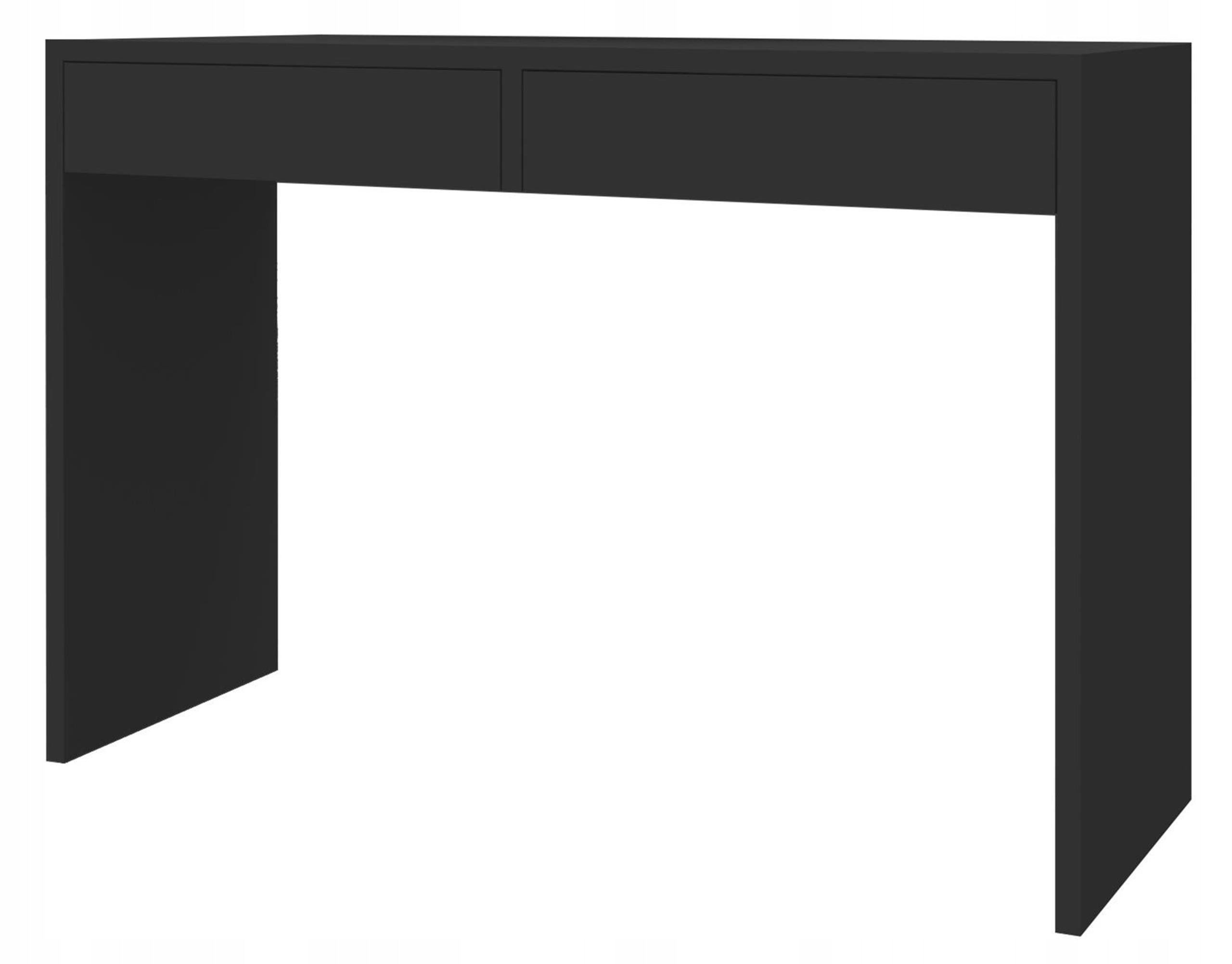 Psací stůl Astral černý 115 cm 2 zásuvky Ufc