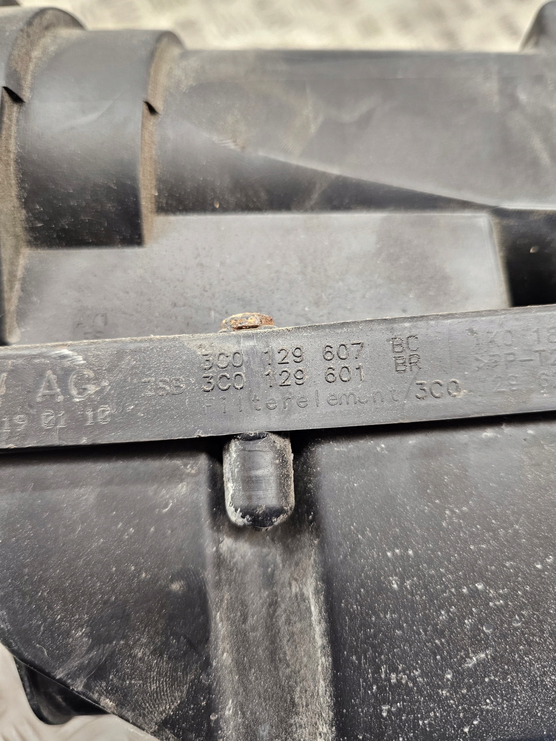 VW GOLF V 08R Gehäuse filter luft 1.9TDI 3C0129607AF 3C0129607AM