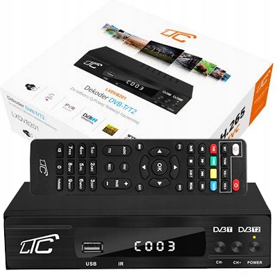 Dekoder tuner LTC HEVC H.265 DVB-T2 DVB201