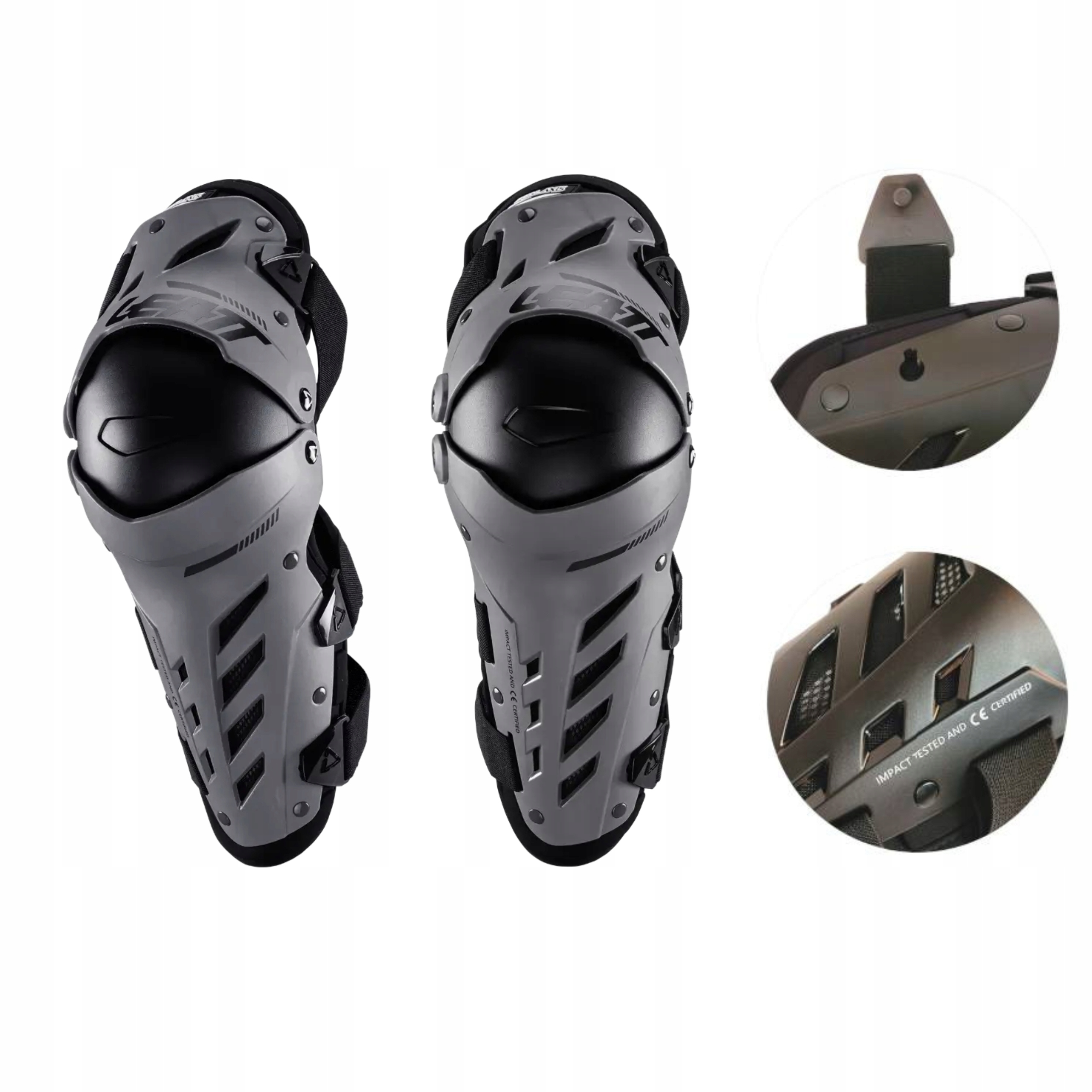 PROFESJONALNE MOTOCYKLOWE OCHRANIACZE KOLAN LEATT DUAL AXIS FORGE L/XL