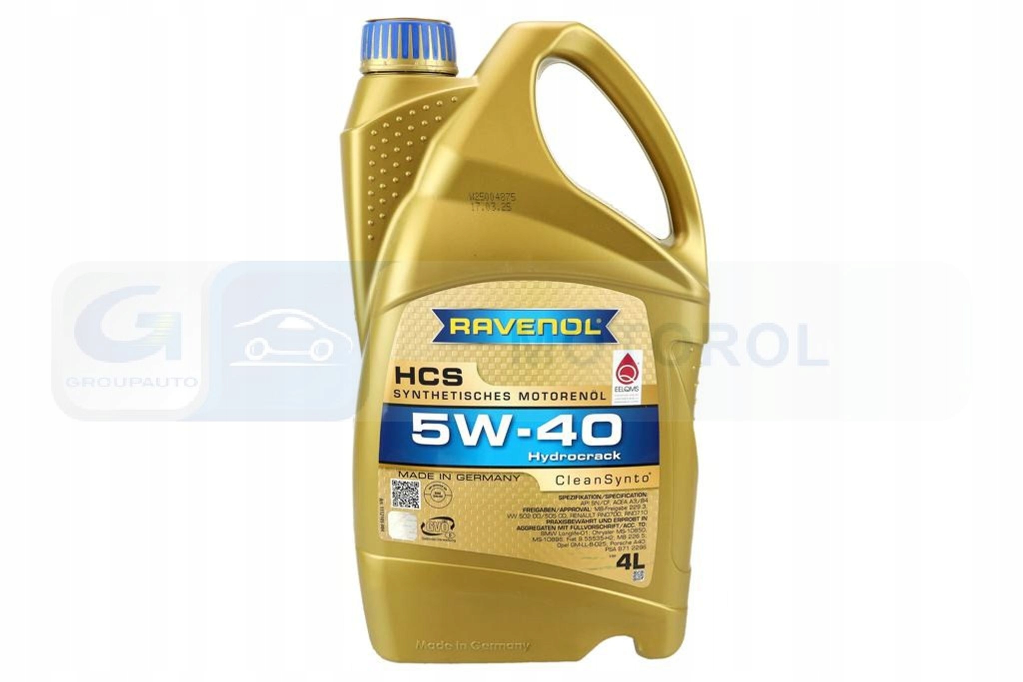 Motorový olej Rav Hcs Sae 5W40 4L Ravenol