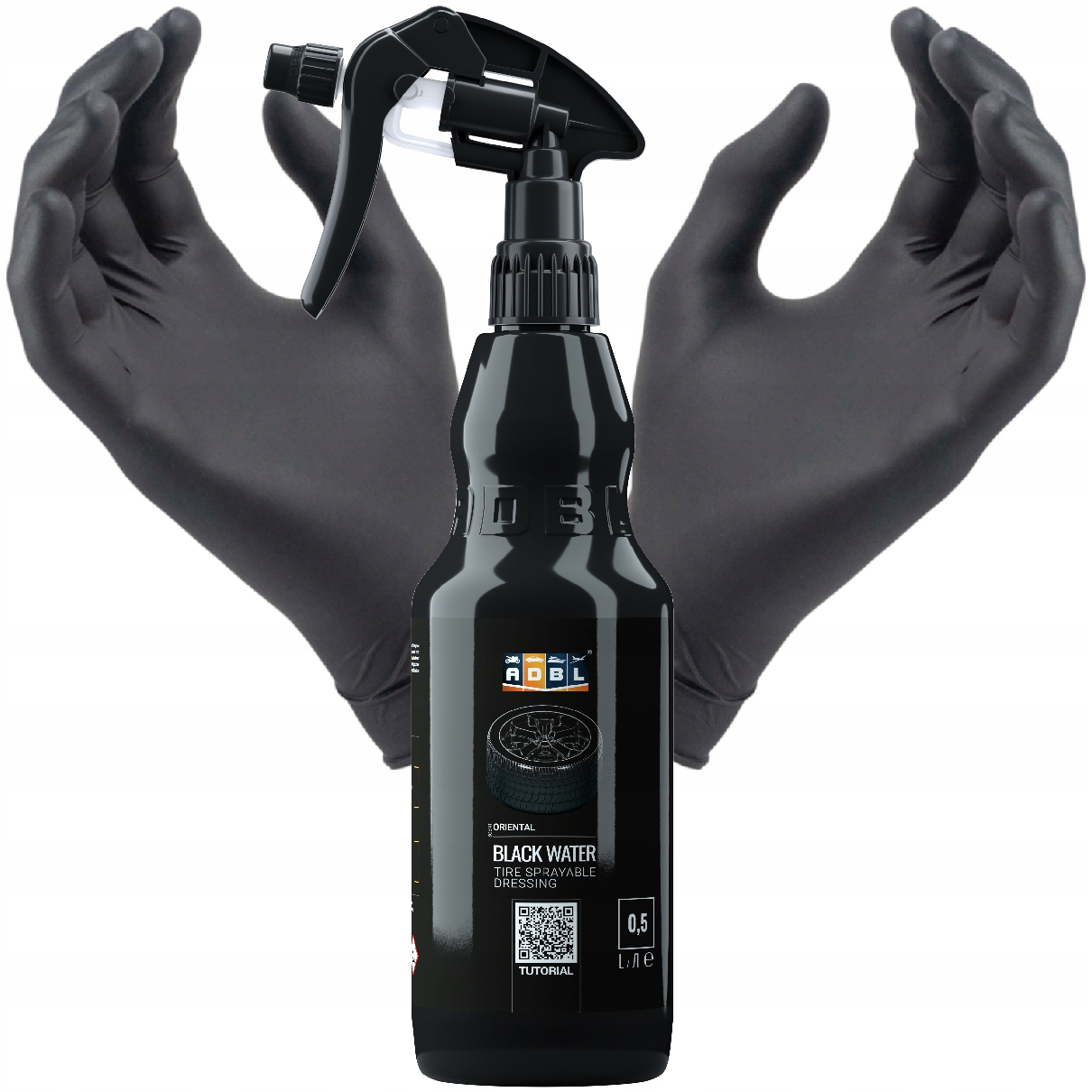 Adbl Black Water Czernidło Dressing Do Opon Zestaw Przyciemnia Zabezpiecza