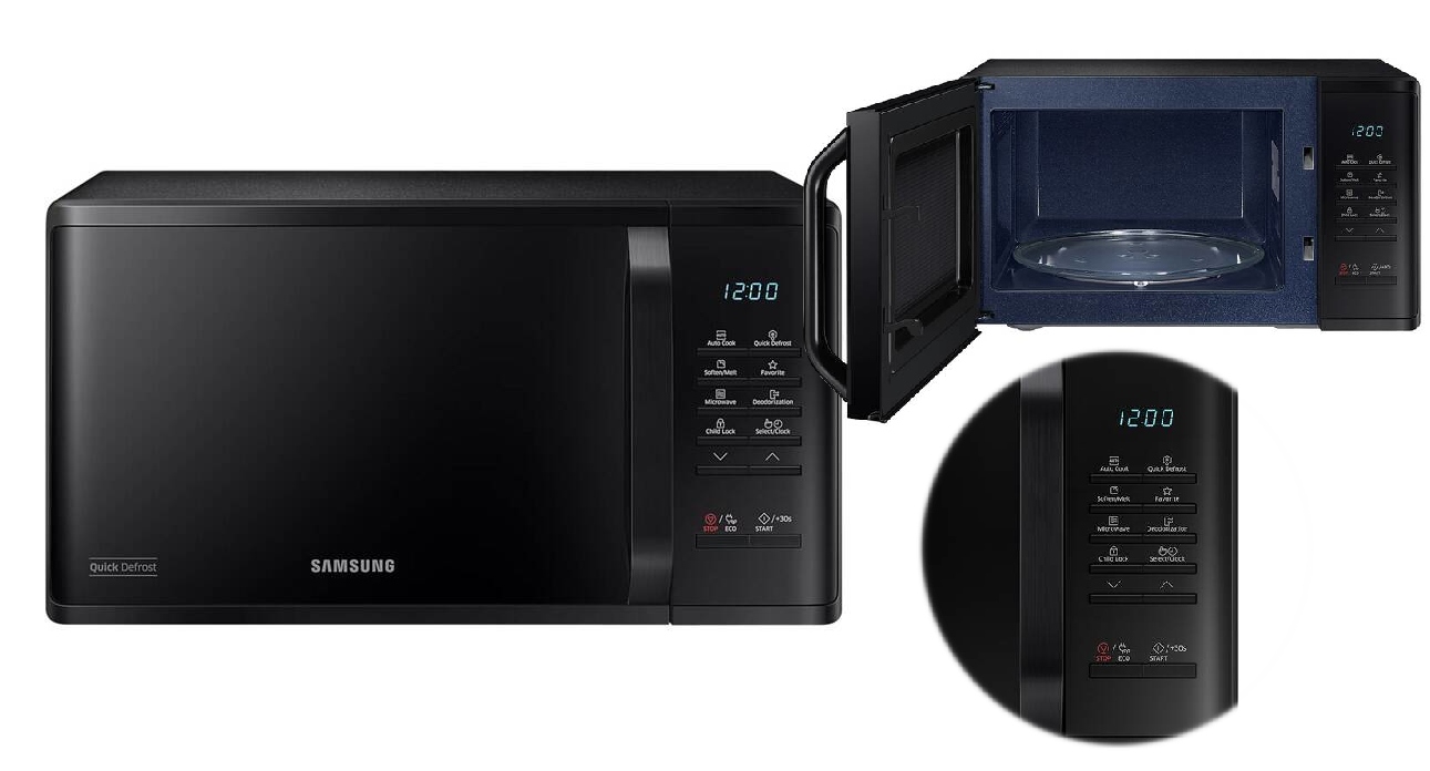 Kuchenka mikrofalowa Samsung MS23K3513AK/EO wolnostojąca mikrofalówka