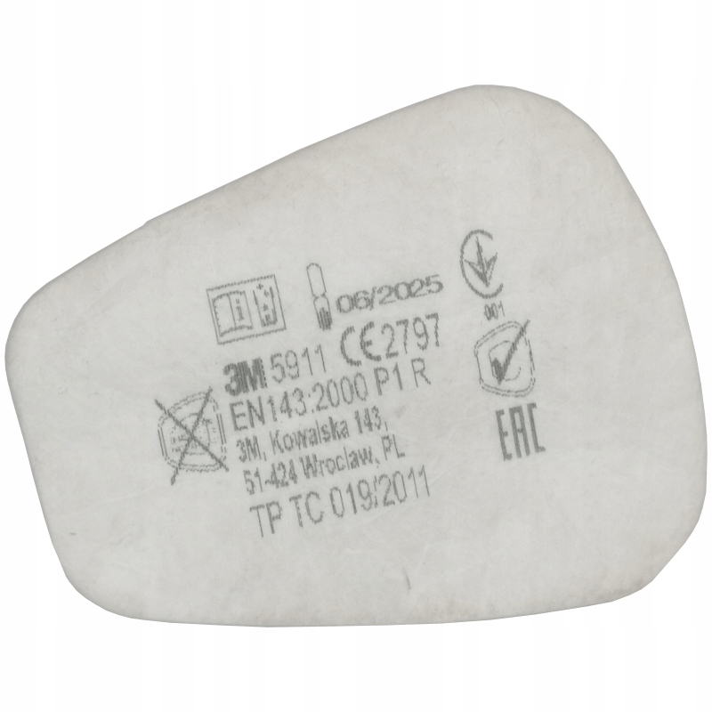 

Filtr przeciwpyłowy P1 3M 5911