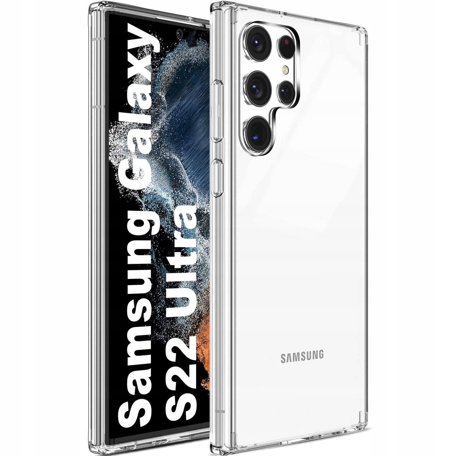 

Etui Przezroczyste +szkło do Samsung S22 Ultra 2MM