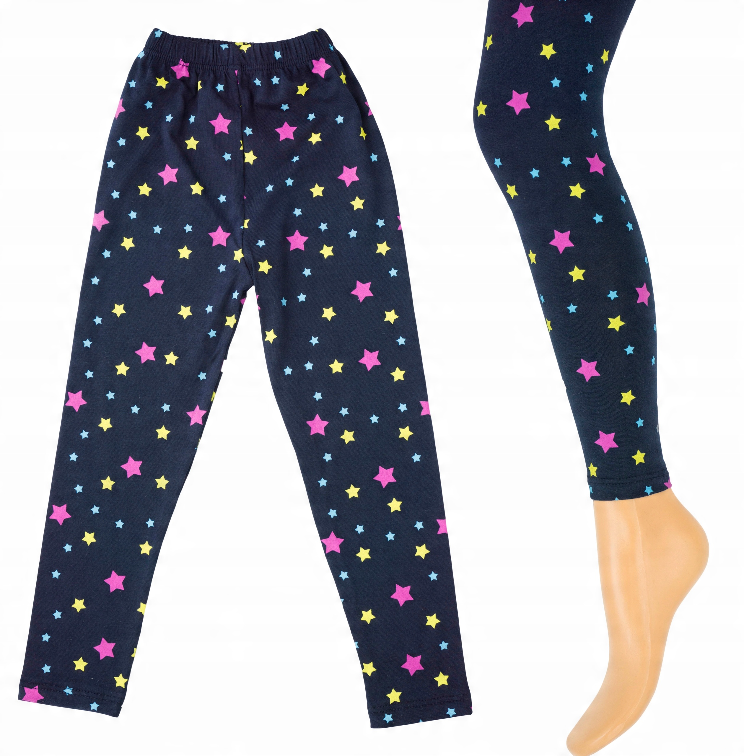 

Z179 Getry legginsy długie gwiazdki 116