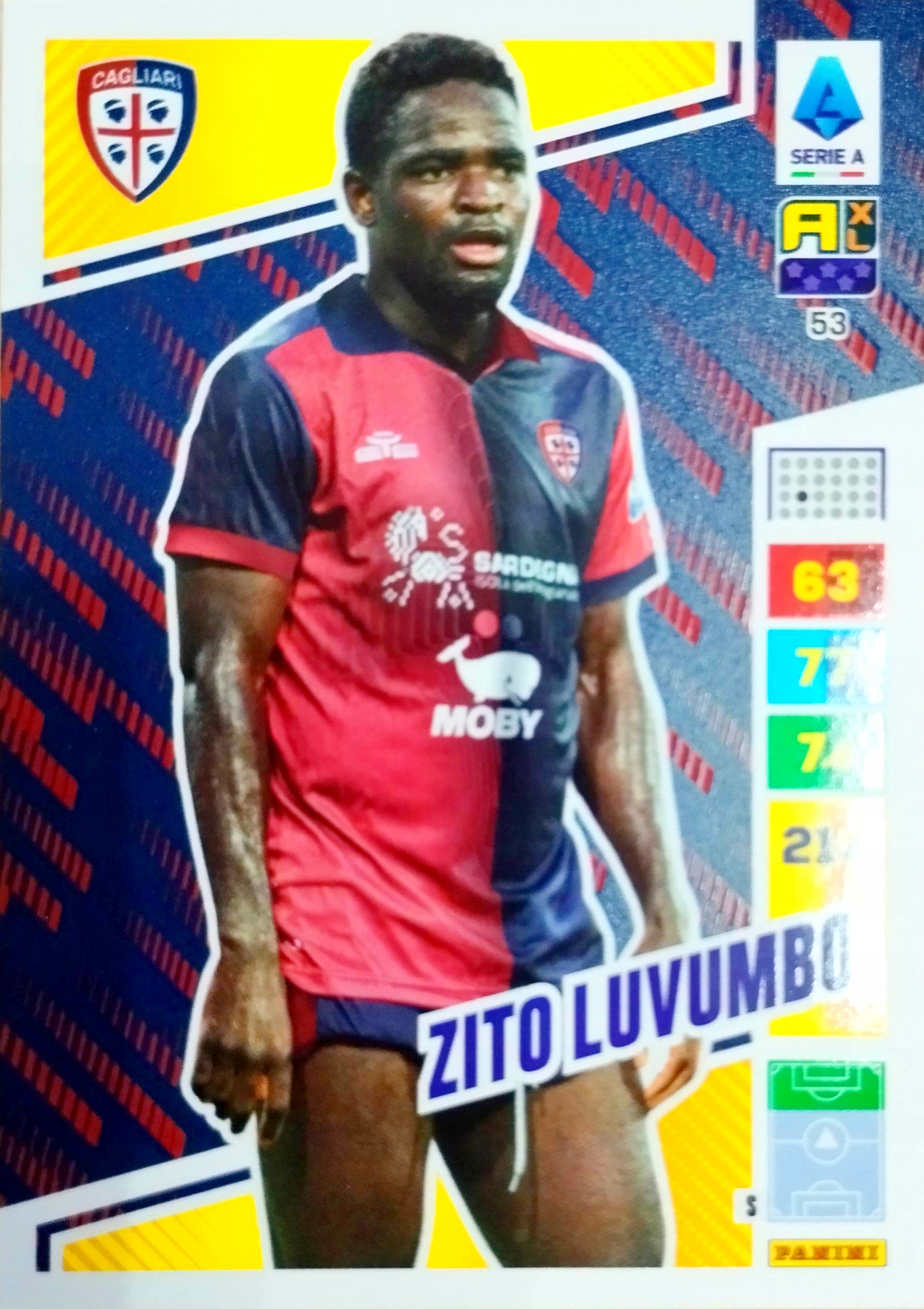 Panini Calciatori Liga Włoska 2023 2024 53 Zito Luvumbo Cagliari