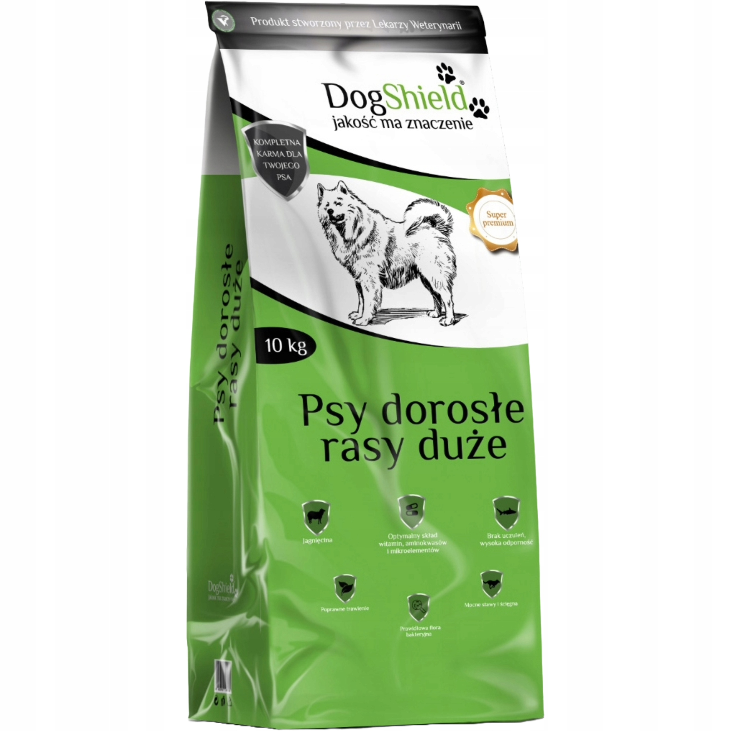 Biofaktor Dogshield Dorosłe Duże Rasy Psów Jagnięcina 10kg Oryginalna