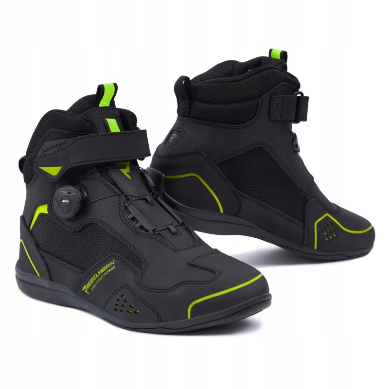 Motocyklové Topánky Rebelhorn Spark II Čierne/žlté Fluo, Veľkosť 40