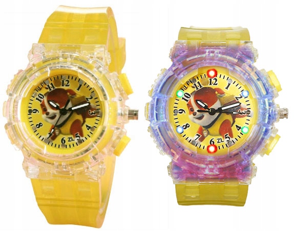 

zegarek paw Psi Patrol dziecięcy Rubble ledowy