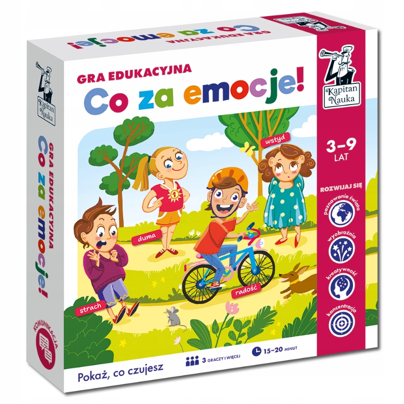 Kapitan Nauka Co za emocje! 3-9 lat Gra edukacyjna