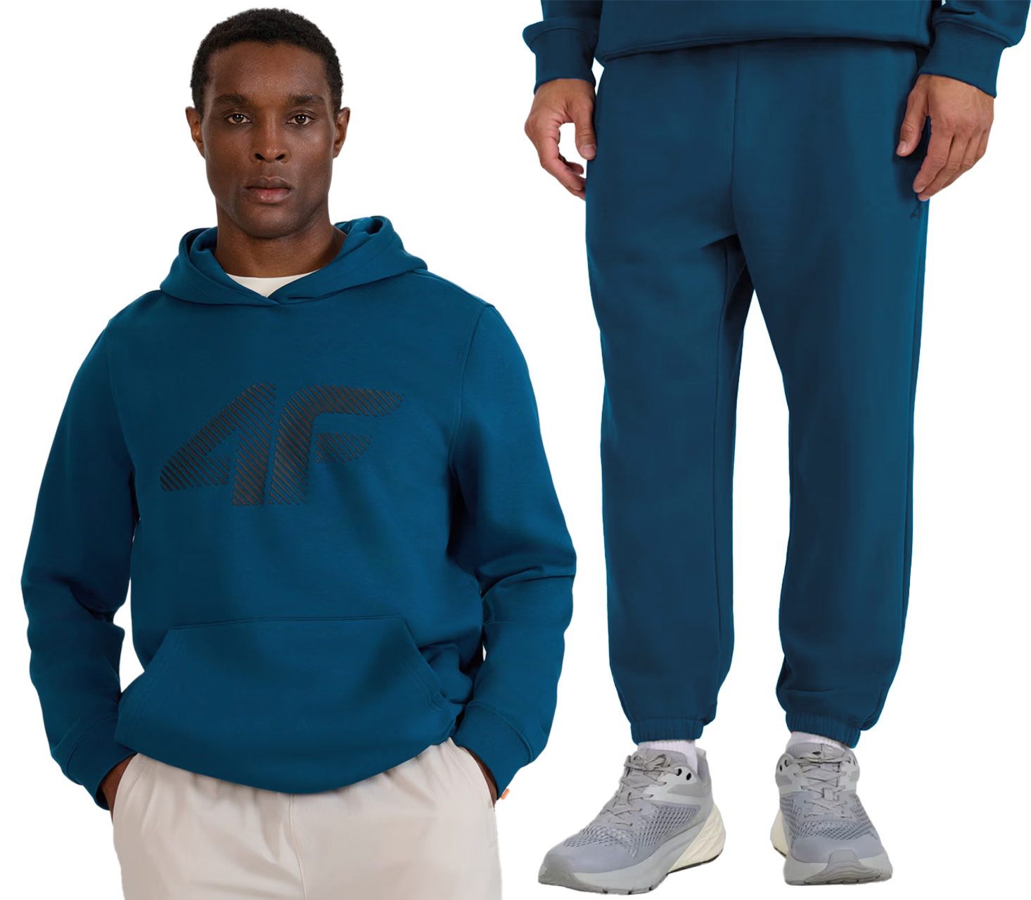 Dres Męski 4F Sportowy Spodnie Bluza Komplet Dresy Na Co Dzień DM12 L