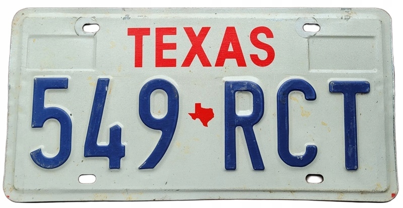 Texas - tablica z USA dla kolekcjonera