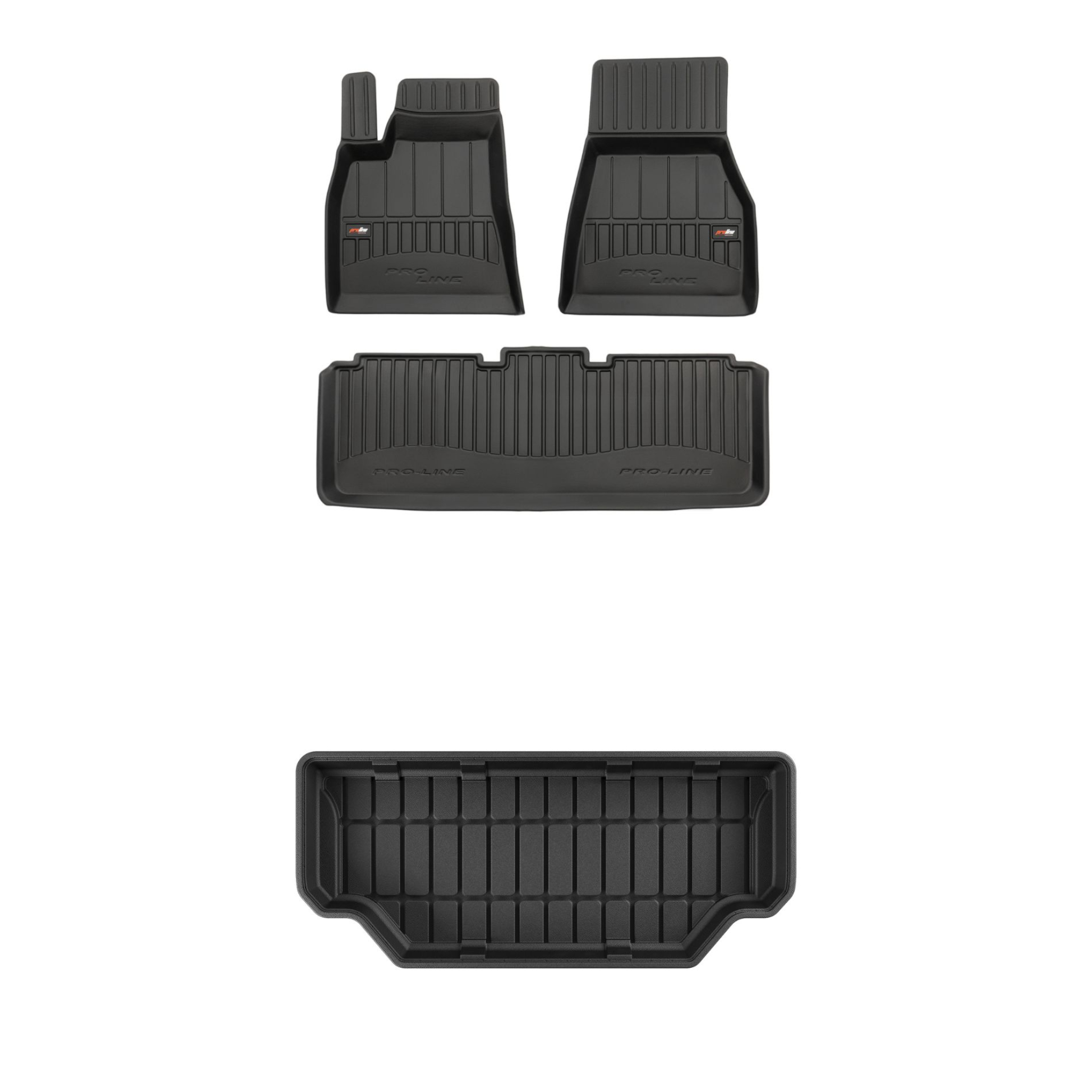 Sada gumových kobercov a rohoží pre Tesla Model S 12-