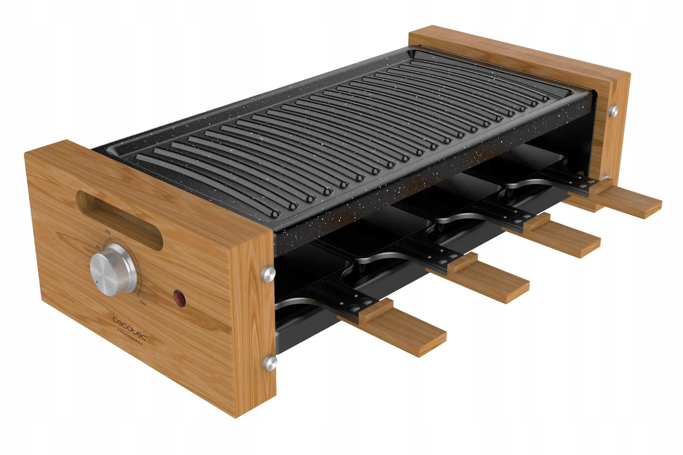 Grill Elektryczny Raclette Cheese&Grill 8200 Wood Black Cecotec 1200W