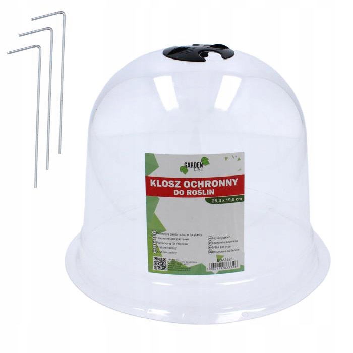 

Klosz Do Ochrony Osłony Roślin Plastik 20cm +kotwy