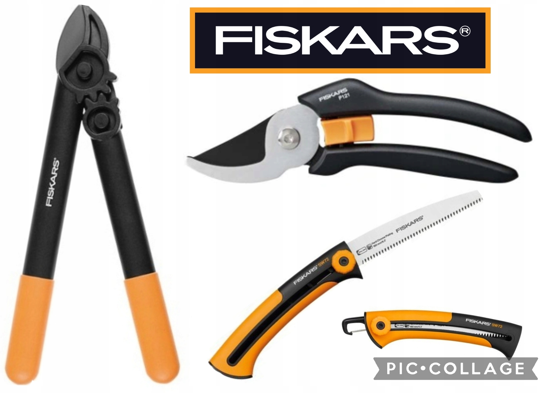 

Zestaw 3W1 Fiskars Sekator Nożycowy Do Gałęzi+piła