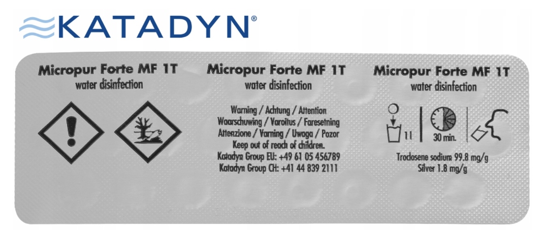 TABLETKI DO UZDATNIANIA WODY KATADYN 25 SZTUK Kod producenta 14570250