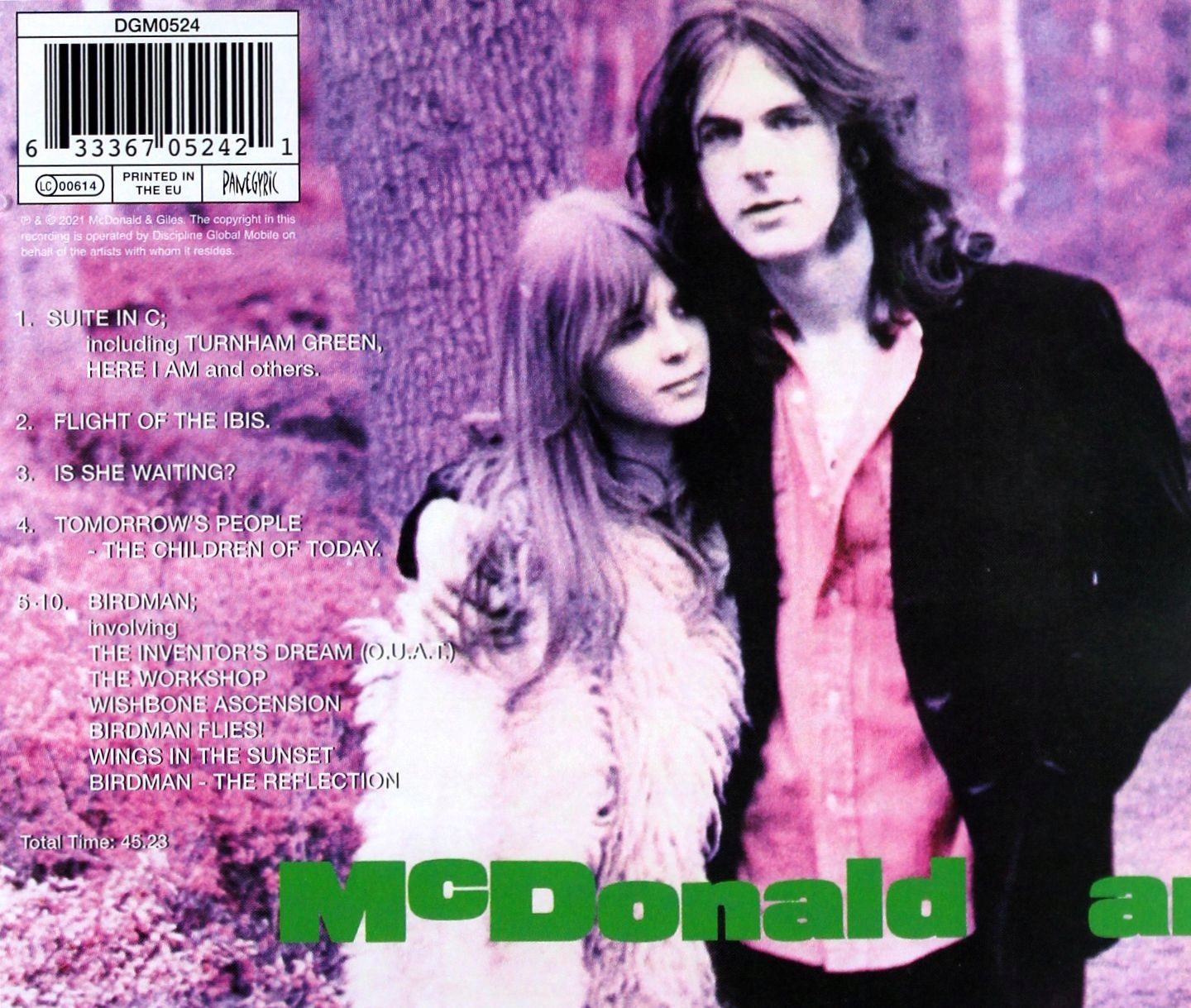 MCDONALD AND GILES: MCDONALD AND GILES (CD) Stan opakowania oryginalne