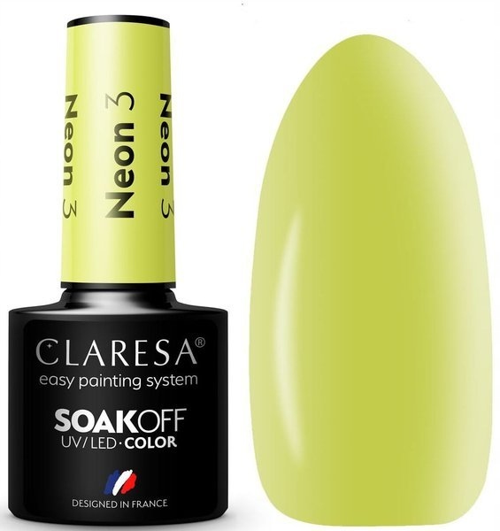 

Claresa Lakier Hybrydowy Neon 3