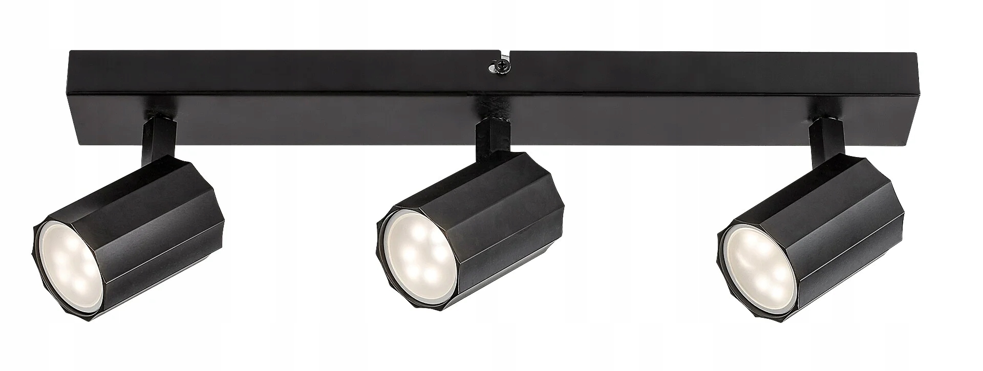 Stropní svítidlo černá, tři pohyblivé reflektory 3xGU10 5W Rogelio Rabalux