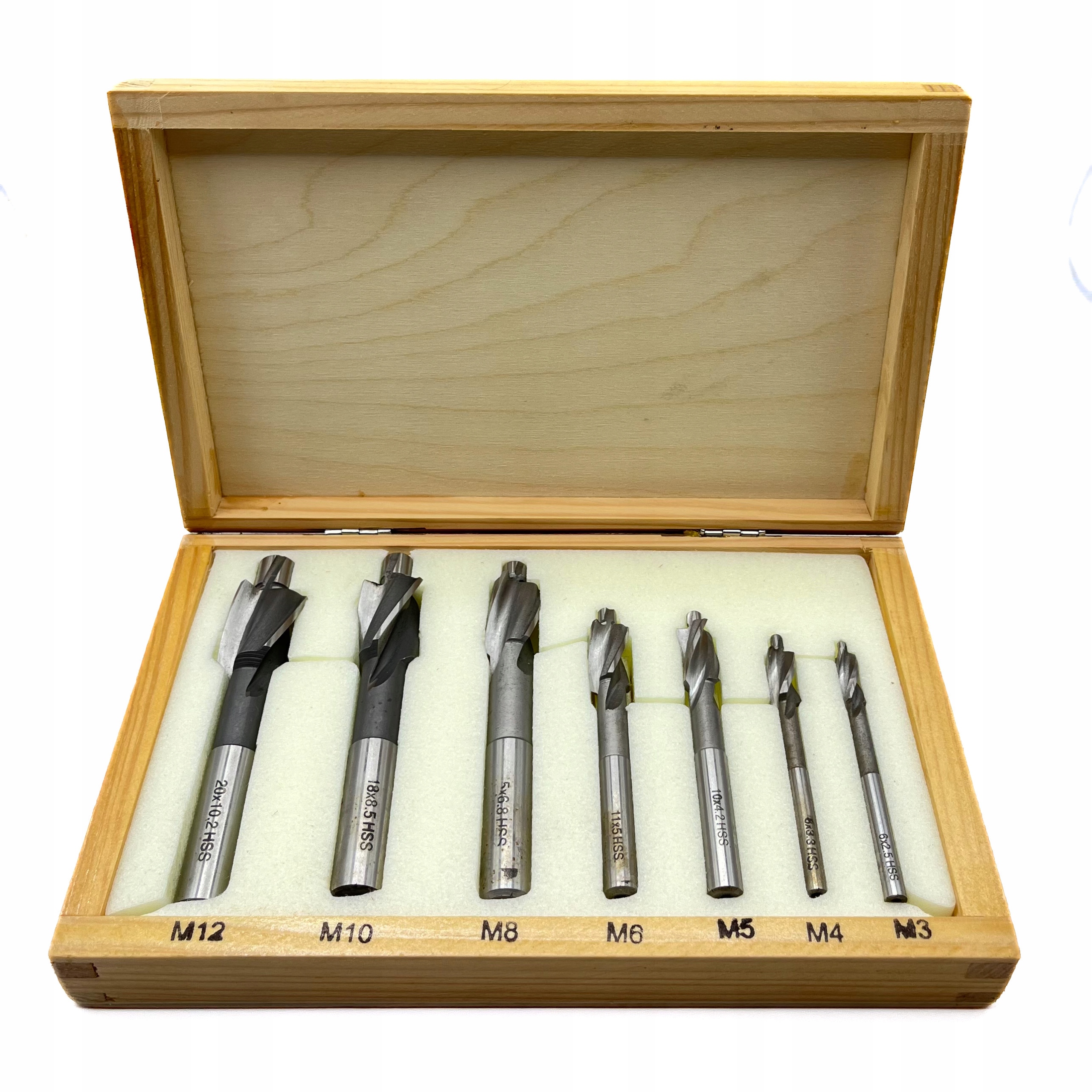 Pogłębiacz Z Pilotem Metryczny Komplet M3-M12 Polska Produkcja Stal Inox