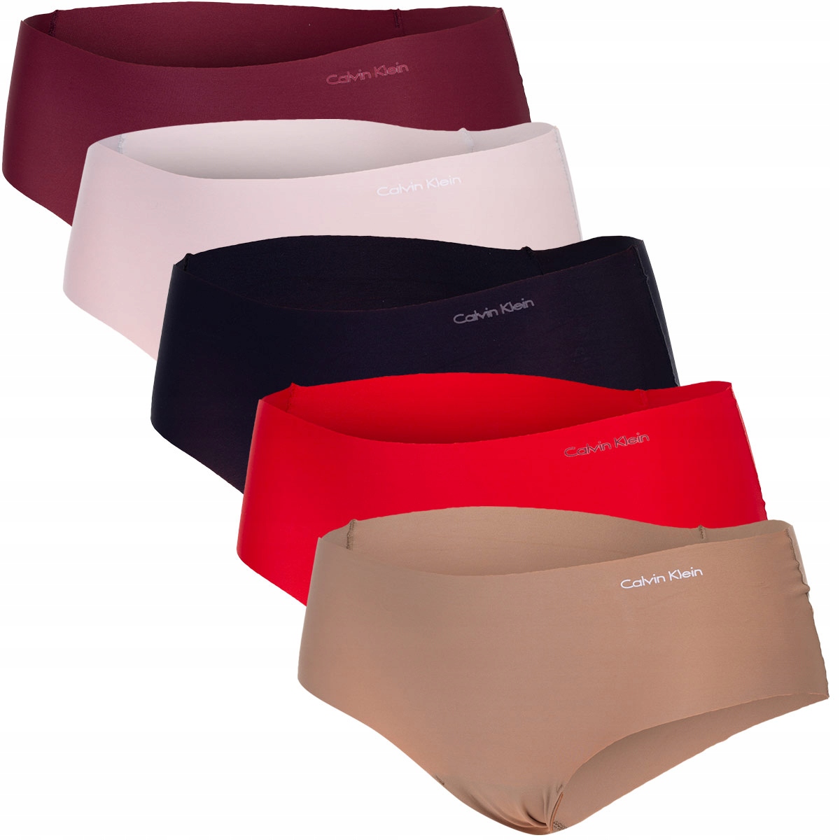 Calvin Klein Hipsterské Dámské Kalhotky Hipster 5PK Vícebarevné r.XS