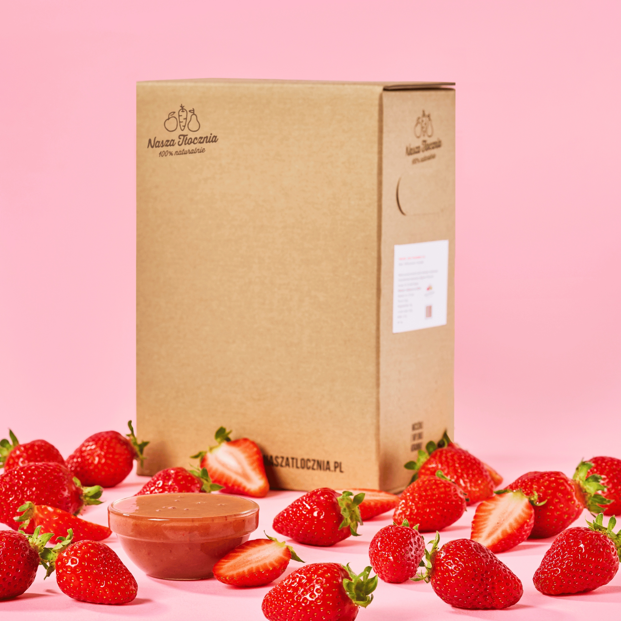 Jahoda Pyré s peckou Protlak Nasza Tłocznia zmrzlinové dezerty nápoje 3 kg