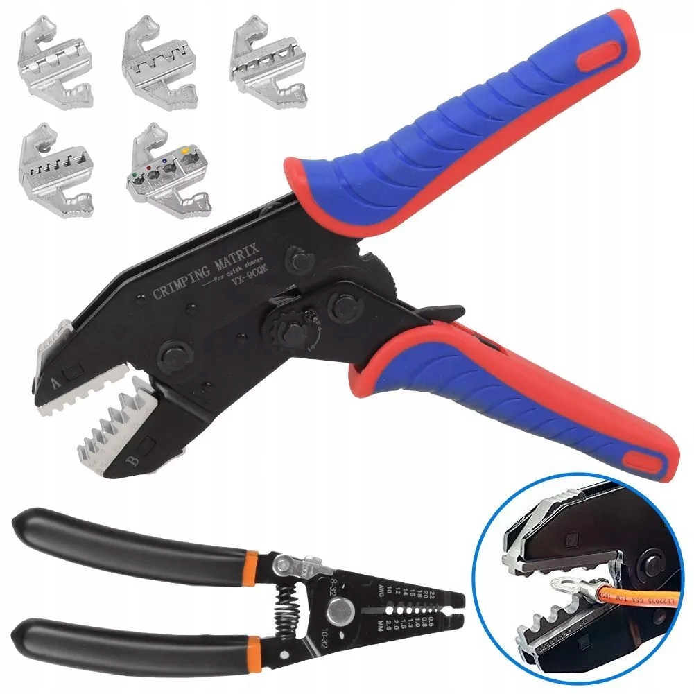 Lis S Vyměnitelnými Matricemi 5 Matric Sada Krimpovačů Konektorů Dutinek