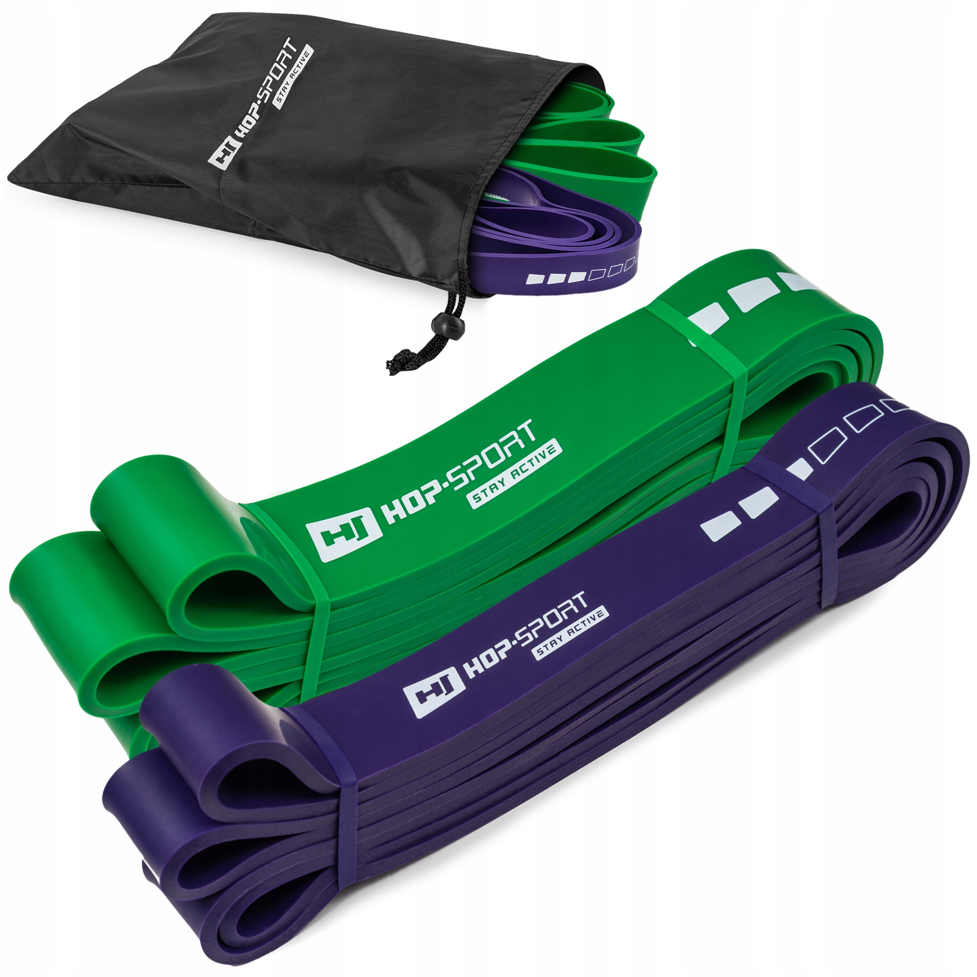 

Zestaw 2 gum oporowych taśm powerband fit 16-57kg