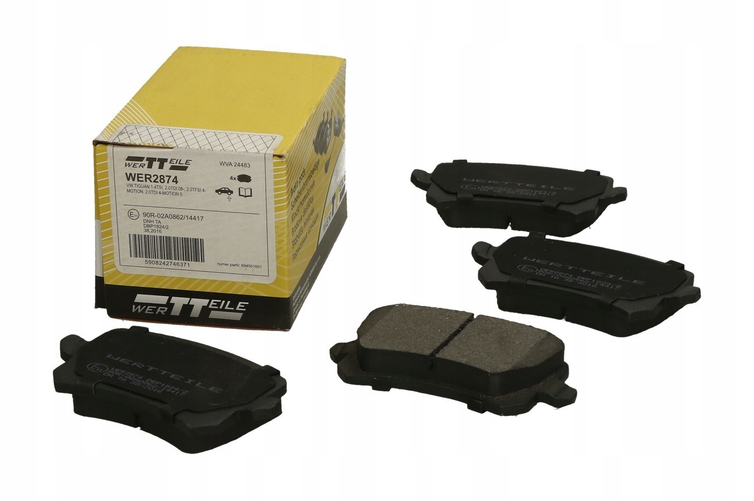 

Klocki Ham Wertteile WER2874 Vw Passat (362)