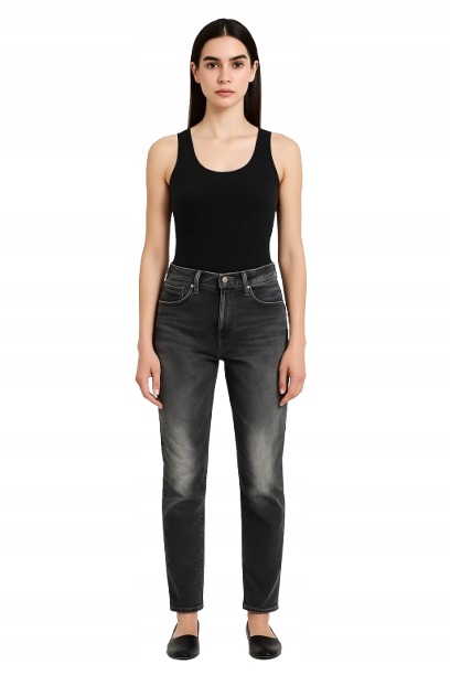 Levi's Džíny Úzké Nohavice S Oděrkami, Černá Bavlna 27/28 6BA