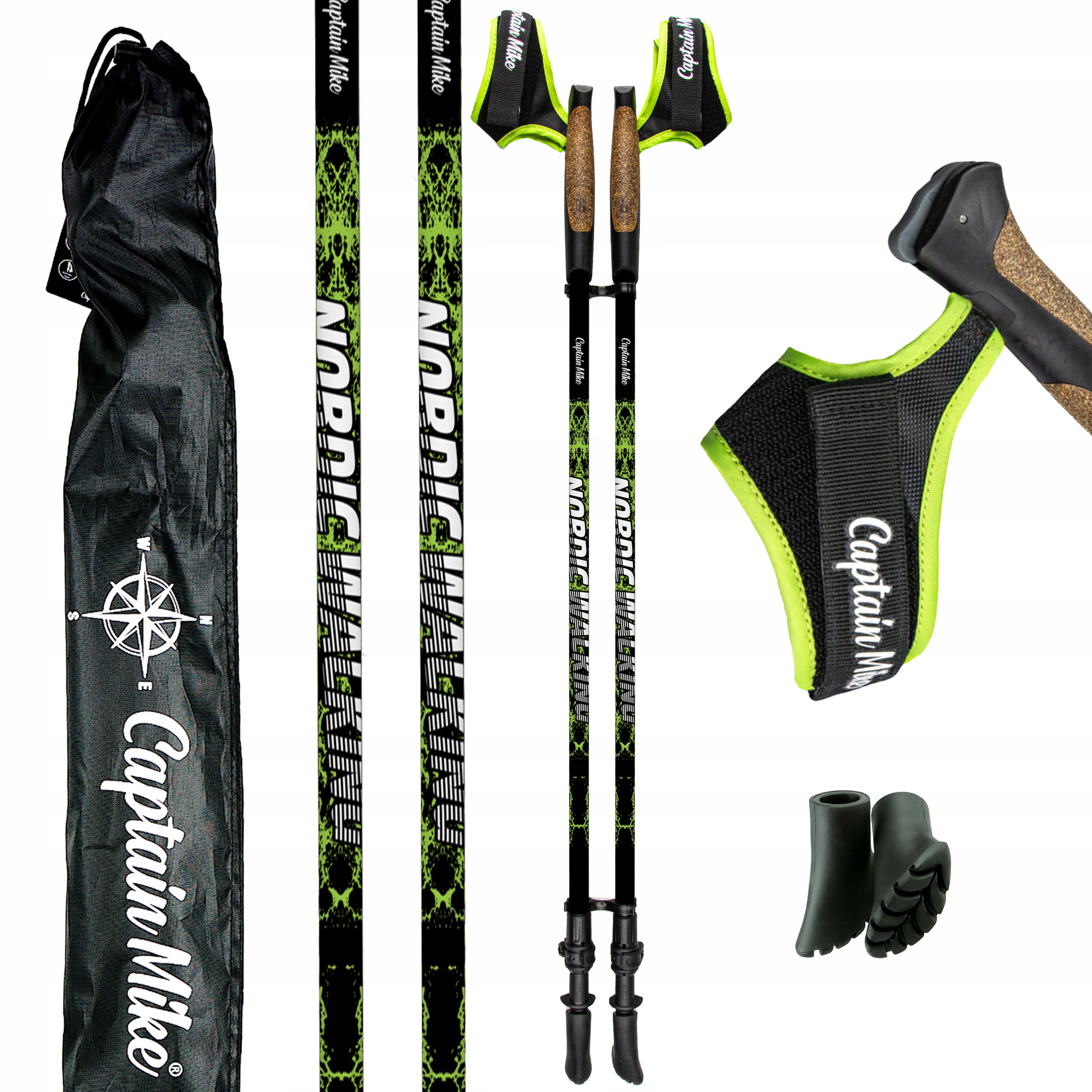 Hole na Nordic Walking Nastavitelné Captain Mike rukavice