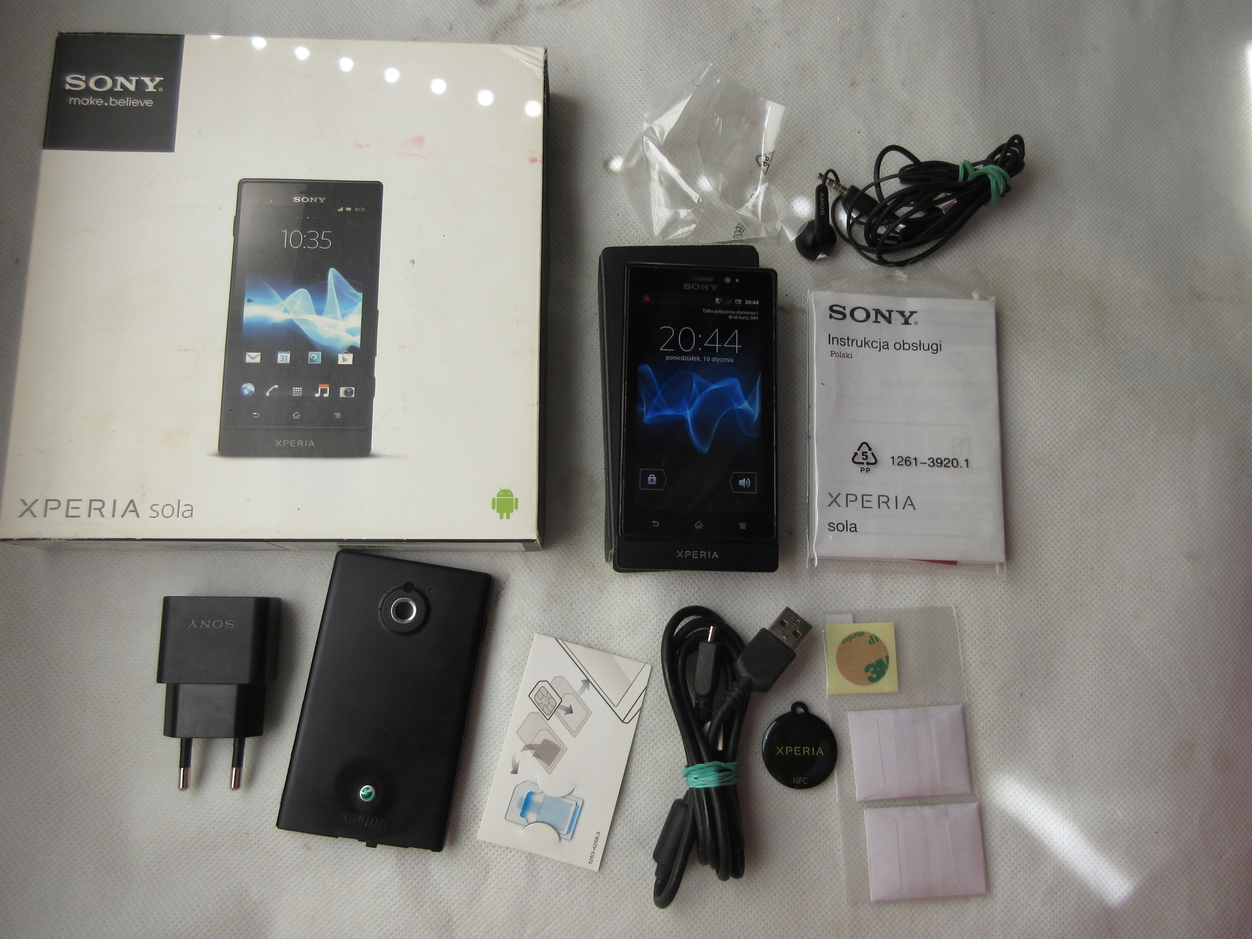 Smartfon Sony XPERIA Sola 512 MB / 8 GB 3G czarny