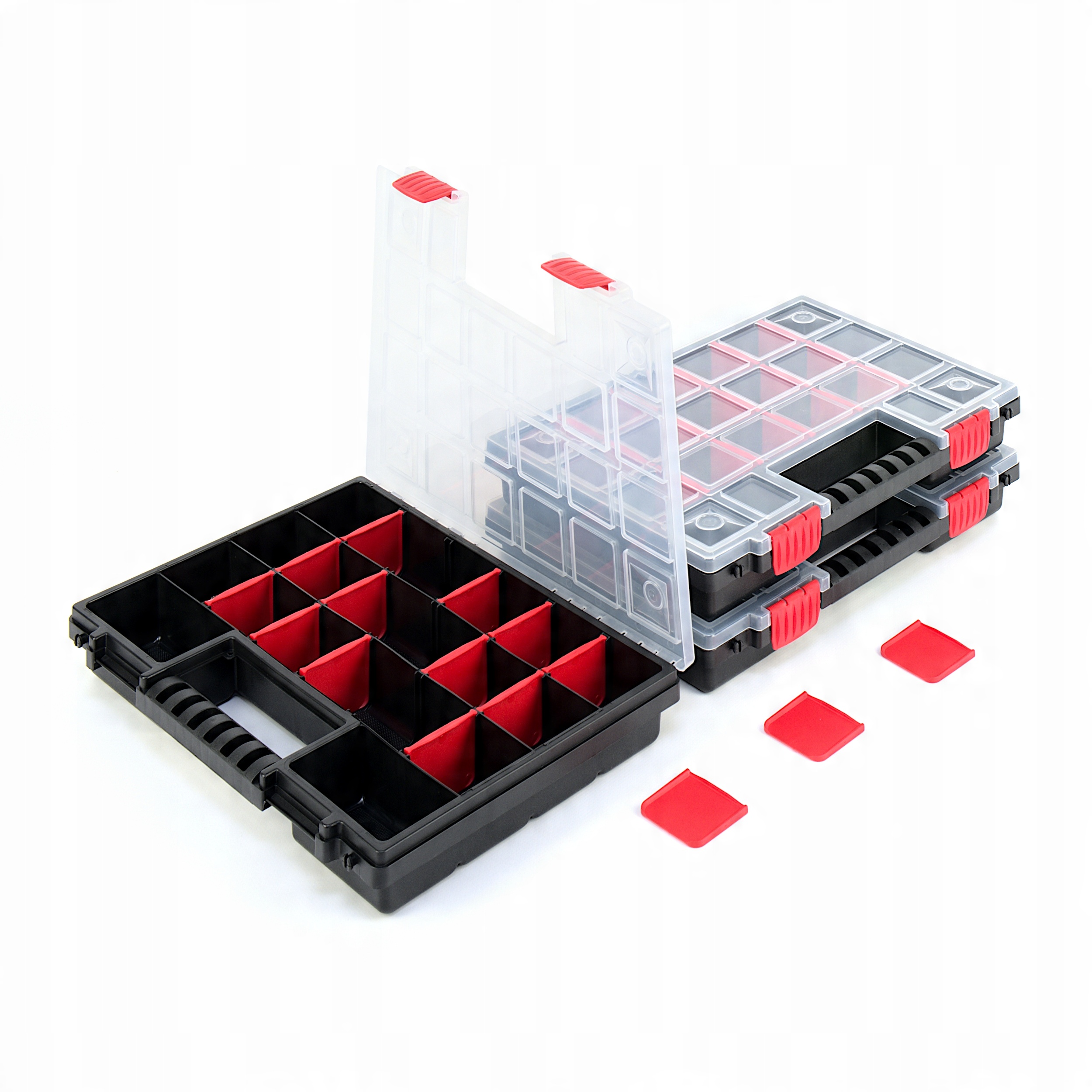 

3x Skrzynka Na Śrubki Gwoździe Organizer Sorter