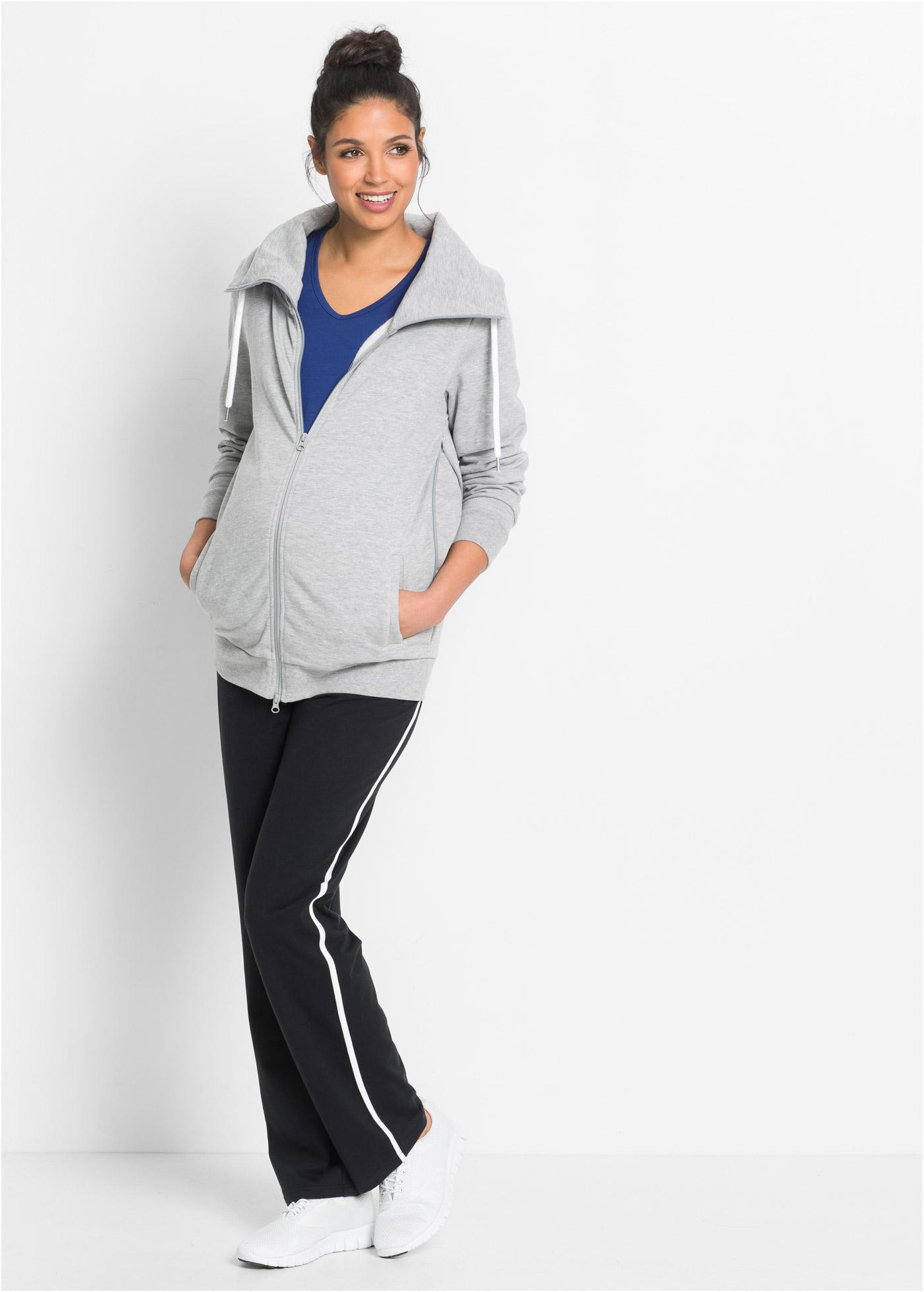 SPODNIE DRESOWE CIĄŻOWE CZARNE 1G2G19 Bonprix 32/34