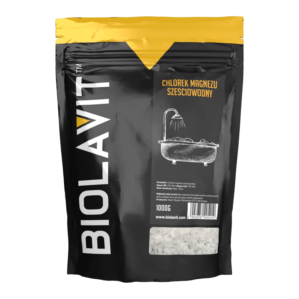 

Biolavit Chlorek Magnezu Płatki magnezowe 1000 g